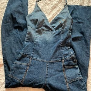 fubu denim jumpsuit